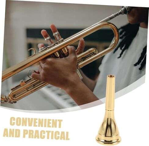Toyvian Portable French Horn Mouthpiece Elegant Plated Replacement Part Suitable for Horn Musical Instruments Safe and Smooth Design Durable Metal Construction in Kuwait