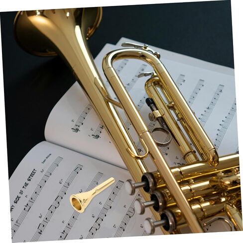 Toyvian Portable French Horn Mouthpiece Elegant Plated Replacement Part Suitable for Horn Musical Instruments Safe and Smooth Design Durable Metal Construction in Kuwait