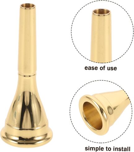 BESPORTBLE Copper French Horn Mouthpiece Metal Replacement Accessory for Beginners Professionals Durable Design for Concerts Performances Enhances Instrument Performance in Kuwait