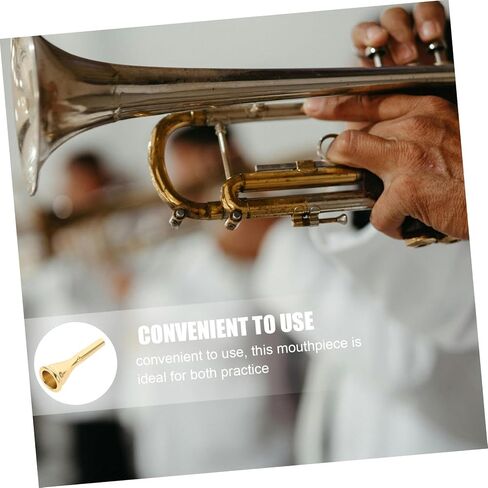 BESPORTBLE Copper French Horn Mouthpiece Metal Replacement Accessory for Beginners Professionals Durable Design for Concerts Performances Enhances Instrument Performance in Kuwait