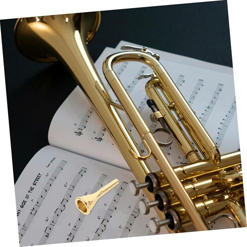 BESPORTBLE Copper Horn Mouthpiece Durable Metal Replacement Accessory for French Horn Fit Elegant Design Practical and Sturdy for Beginners and Musicians in Kuwait