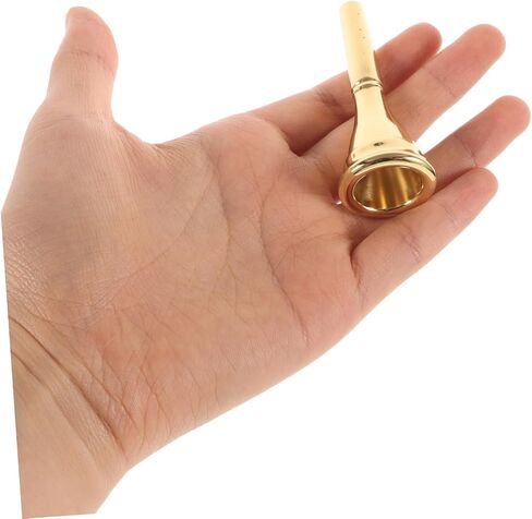 BESPORTBLE Copper Horn Mouthpiece Durable Metal Replacement Accessory for French Horn Fit Elegant Design Practical and Sturdy for Beginners and Musicians in Kuwait
