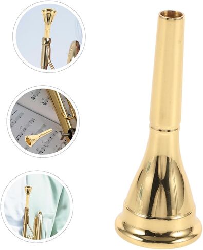 BESPORTBLE Copper Horn Mouthpiece Durable Metal Replacement Accessory for French Horn Fit Elegant Design Practical and Sturdy for Beginners and Musicians in Kuwait