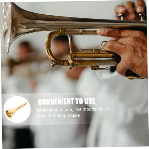BESPORTBLE French Horn Mouthpiece Copper Replacement Accessory for Horn Players Durable Metal Design for Exceptional Sound Control and Versatile Use Concerts and Events in Kuwait