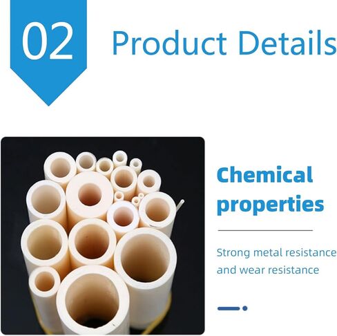 Alumina Ceramic Tube 9mm OD 1650°C High Temperature in Kuwait
