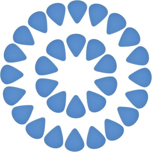 اعواد جيتار MECCANIXITY، 40 قطعة بسمك 0.81 مم سميكة غير لامعة غير قابلة للانزلاق ريشة جيتار باس من أجل القيثارة الكهربائية الصوتية، أبيض in Kuwait