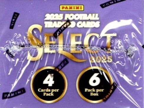 2025 Panini SELECT Football Series مختومة 24 بطاقة Blaster Box تتميز بـ 3 بطاقات BLASTER حصرية باللونين الأحمر والأزرق بالإضافة إلى بطاقات متوازية للصدمات in Kuwait