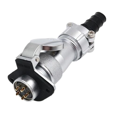WF20 Metal Waterproof Aviation Connector TI Front Nut Socket 2-Pin Cable Male/Female | 2holeflangesocket15core in Kuwait