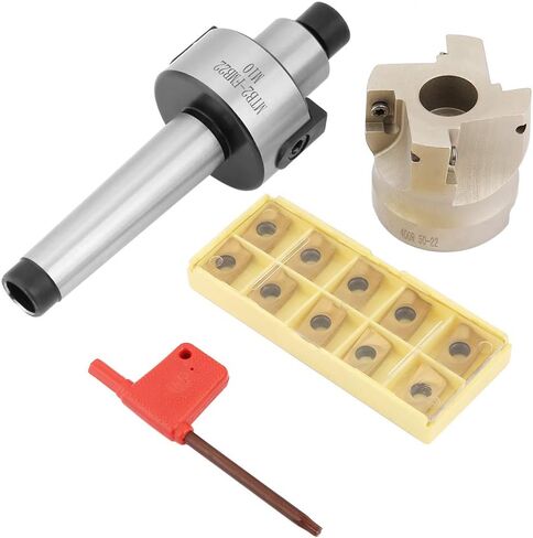 MT2 FMB22 Plan Cutter Holder, 400R 50 22 CNC Shaft Milling Cutters with APMT1604 Inserts, 10 Pieces in Kuwait