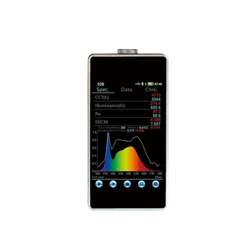 مطياف، HP320 مطياف الضوء المحمول 380-780 نانومتر CCT CRI Lux متر لقياس مؤشر تجسيد درجة حرارة اللون (HP320) in Kuwait