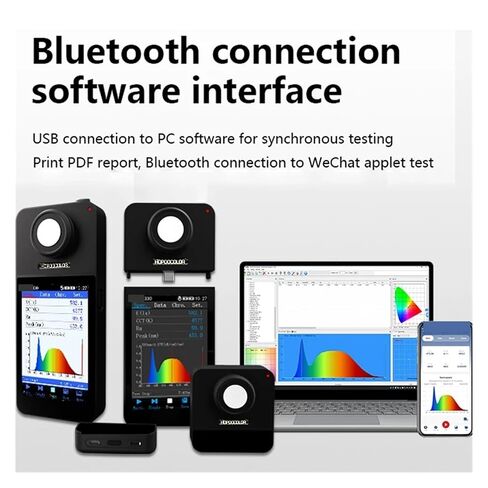 Spectrometer, Wireless 380-780nm Lux Meter CCT CRI Tester Spectrometer in Kuwait