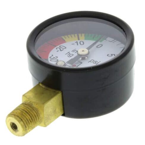 WESTWOOD F100-14 F.L.I. Color Coded Vacuum Gauge 1/8" NPT Bottom Mount 0" - 30" in Kuwait