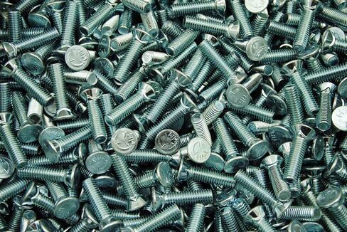 (100 pcs) Flat Head #3 Plow Bolt 3/8-16 x 1-1/2 Grade 5 Zinc Plated in Kuwait