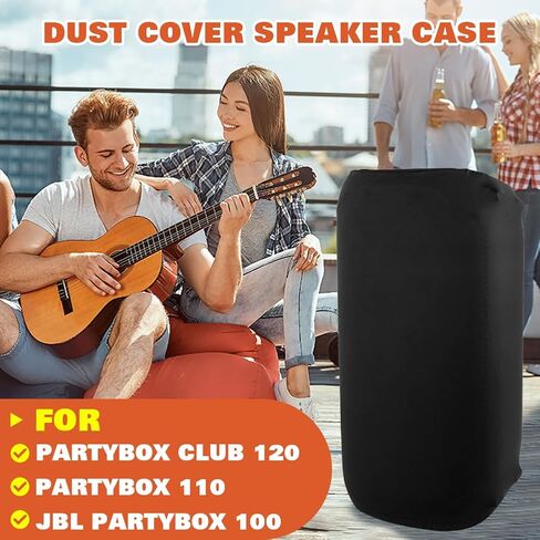 غطاء حماية من الغبار لجهاز JBL Partybox 100/110/Partybox Club 120 مكبر صوت محمول للحفلات، جراب غبار من الليكرا الناعم المرن المقاوم للغبار في الهواء الطلق in Kuwait