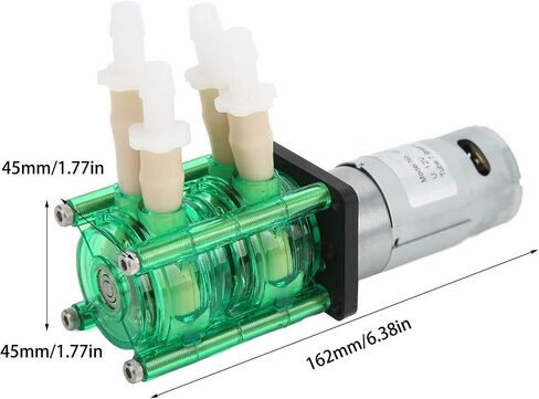 مضخة تمعجية عالية مضخة جرعات سائلة مزدوجة الرأس للتجربة، المختبر، 700 مل دقيقة (DC12V) in Kuwait