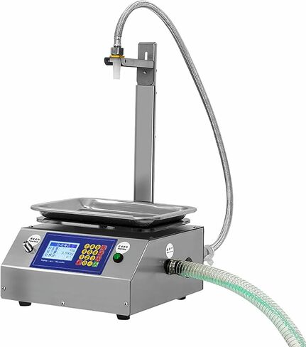 Liquid Filling Machine, Automatic Weighing Diaphragm Pump of 8-1000 G, Digital Control for Soy Sauce, Drinks, Vinegar, Milk, Alcohol, Low Viscosity Fluids in Saudi Arabia