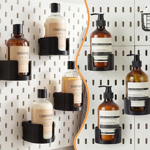 LemonRoad 4 قطع Pegboard Spray يمكن أن حامل Pegboard Accessories جدار تنظيم ربط مجلس صناديق زجاجة حامل، 2.6 بوصة قطر رذاذ يمكن كوب لربط مجلس تخزين المرآب مساحة العمل جدار المطبخ in Kuwait