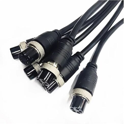 GX16 2 3 4 5 6 7 8 9 قابس 10 سنون مع سلك، مقبس ذكر إلى أنثى 16 ملم، كابل تمديد 30 سم - 3 متر (أنثى إلى أنثى، 1 M_6P) in Kuwait