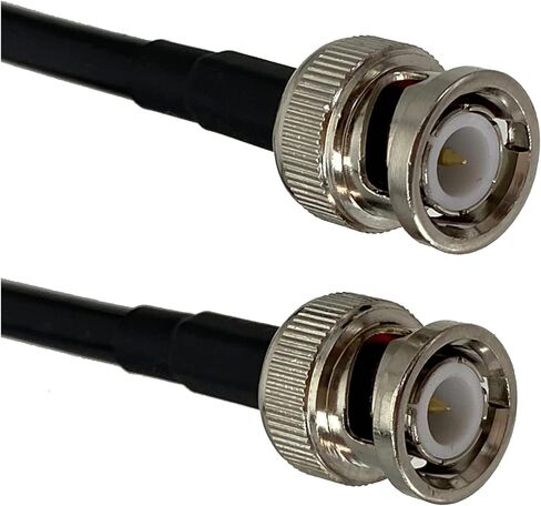 RG58 ذكر التوصيل وأنثى جاك موصل تجعيد محطات سلك الكابل 4 بوصات ~ 10 أقدام (RG58 BNC M إلى SMA M، 15 سم) in Kuwait
