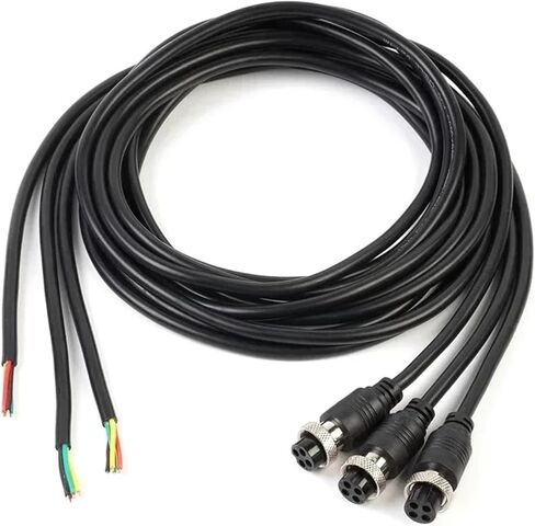 GX16 2 3 4 5 6 7 8 9 قابس 10 سنون مع سلك، مقبس ذكر إلى أنثى 16 ملم، كابل تمديد 30 سم - 3 متر (أنثى إلى أنثى، 1 M_6P) in Kuwait