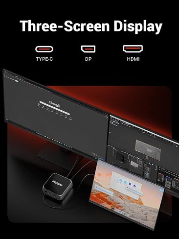 Oculink Mini PC Gaming 【A8】 ، Radeon 780M Graphics Card ، AMD Ryzen 8745HS (4.9GHz 8C/16T) ، 32GB (2X16GB) DDR5 RAM ، 1TB PCI in Kuwait