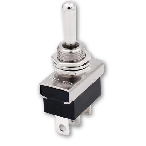 Toggle Switch,ON-Off-ON 3-Pin 12V/25A DC, SPDT,12mm mounting Hole,tab Terminal,for Automotive Vehicles, Boats, and Marine Applications in Kuwait