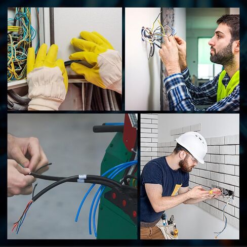 4 Sets Underground Wire Splice Kit Fit for 14/3 to 8/3 Direct Burial UF Electrical Cable, 600V Max Underground Wire Connector Kit with Connectors and Heat Shrink Tube in Kuwait