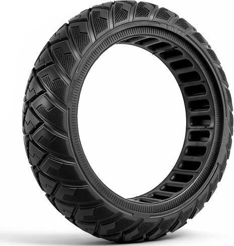 إطار سكوتر 8.1 بوصة، إطار صلب للطرق الوعرة 8.1 × 2.0، مناسب لـ Segway Ninebot E2/ E2 Plus، يناسب سكوتر Xiaomi 4 Go، مقاوم للانفجار، غير قابل للانزلاق، أسود in Kuwait