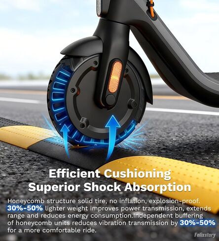 إطار سكوتر 8.1 بوصة، إطار صلب للطرق الوعرة 8.1 × 2.0، مناسب لـ Segway Ninebot E2/ E2 Plus، يناسب سكوتر Xiaomi 4 Go، مقاوم للانفجار، غير قابل للانزلاق، أسود in Kuwait