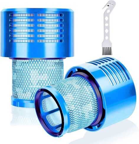 فلتر Dyson V10، عبوتان من فلاتر استبدال HEPA الحقيقية الممتازة لسلسلة Dyson V10، Dyson-V10 ابسولوت، V10 الحساسية، Dyson-V10 Animal، V10 Motorhead، V10 Total Clean، Dyson-SV12 V10، الجزء # 969082-01 in Kuwait