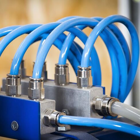 HARFINGTON Push to Connect Fittings 5/16" Tube OD x 1/4" NPT Thread Female Straight Pneumatic Tube Fittings PCF5/16-N02 Quick Connect Air Line Fittings Air Hose Fittings, White in Kuwait