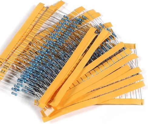 2600Pcs 130 Values Resistor Kit 1/4W, 1 Ohm-3M Ohm Resistor Assortment Kit Metal Carbon Film Fixed 1% Electrical Resistors Set Assortment Resistance Optional in Kuwait