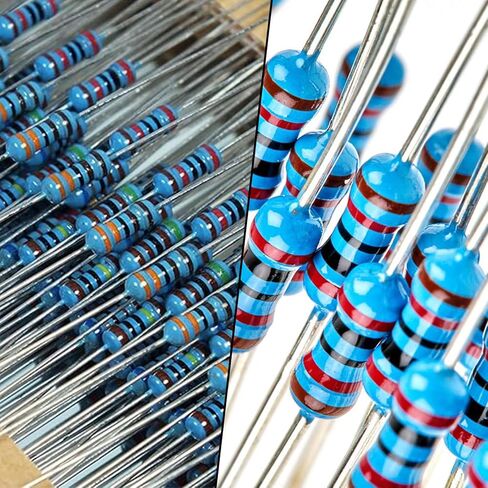 2600Pcs 130 Values Resistor Kit 1/4W, 1 Ohm-3M Ohm Resistor Assortment Kit Metal Carbon Film Fixed 1% Electrical Resistors Set Assortment Resistance Optional in Kuwait