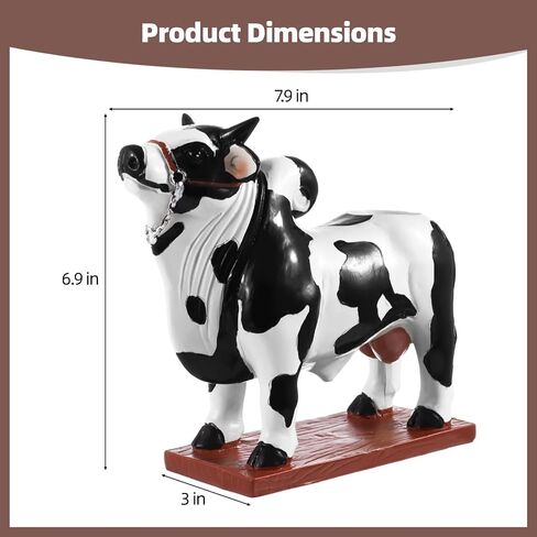 Animal-Shaped Bull Liquor Dispenser, Decorative Wine Dispenser with Stable Wood Base, 3 X 7.9 X 6.9 in Beverage Container for Home Bar in Kuwait