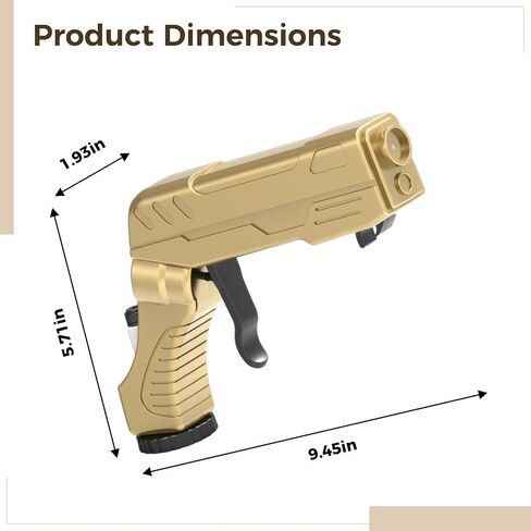 Alloy Champagne Gun, Gold Beer Shooter, Single-Handed Spray Dispenser, Pistol Style, Switch, Bottle Opener, Wine Stopper, Adult Party Accessories in Kuwait