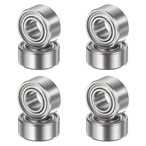 uxcell 8Pcs 686ZZ 6mmx13mmx5mm Deep Groove Ball Bearings, Double Metal Shielded Bearing Steel ABEC5 High Performance for Industrial Machinery Precision Transmission, Silver in Kuwait