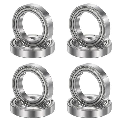 uxcell 8Pcs 686ZZ 6mmx13mmx5mm Deep Groove Ball Bearings, Double Metal Shielded Bearing Steel ABEC5 High Performance for Industrial Machinery Precision Transmission, Silver in Kuwait