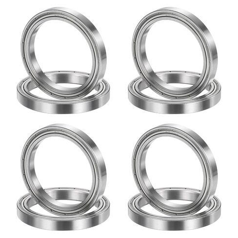 uxcell 8Pcs 686ZZ 6mmx13mmx5mm Deep Groove Ball Bearings, Double Metal Shielded Bearing Steel ABEC5 High Performance for Industrial Machinery Precision Transmission, Silver in Kuwait
