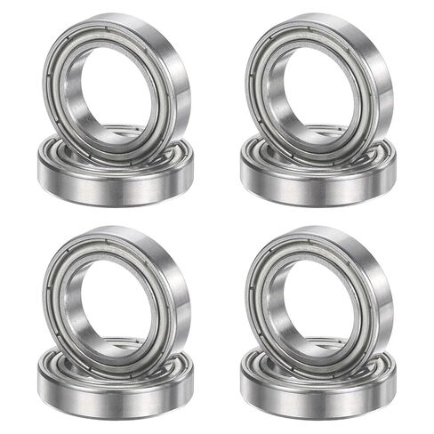 uxcell 8Pcs 686ZZ 6mmx13mmx5mm Deep Groove Ball Bearings, Double Metal Shielded Bearing Steel ABEC5 High Performance for Industrial Machinery Precision Transmission, Silver in Kuwait