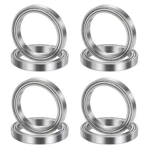 uxcell 8Pcs 686ZZ 6mmx13mmx5mm Deep Groove Ball Bearings, Double Metal Shielded Bearing Steel ABEC5 High Performance for Industrial Machinery Precision Transmission, Silver in Kuwait