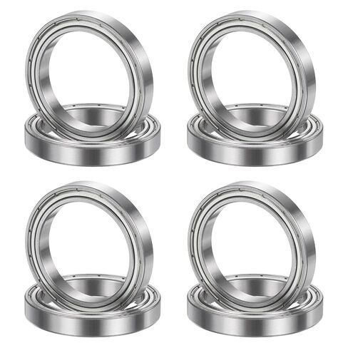 uxcell 8Pcs 686ZZ 6mmx13mmx5mm Deep Groove Ball Bearings, Double Metal Shielded Bearing Steel ABEC5 High Performance for Industrial Machinery Precision Transmission, Silver in Kuwait