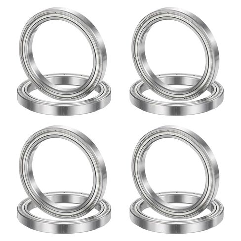 uxcell 8Pcs 686ZZ 6mmx13mmx5mm Deep Groove Ball Bearings, Double Metal Shielded Bearing Steel ABEC5 High Performance for Industrial Machinery Precision Transmission, Silver in Kuwait