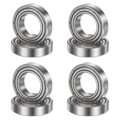 uxcell 8Pcs 686ZZ 6mmx13mmx5mm Deep Groove Ball Bearings, Double Metal Shielded Bearing Steel ABEC5 High Performance for Industrial Machinery Precision Transmission, Silver in Kuwait