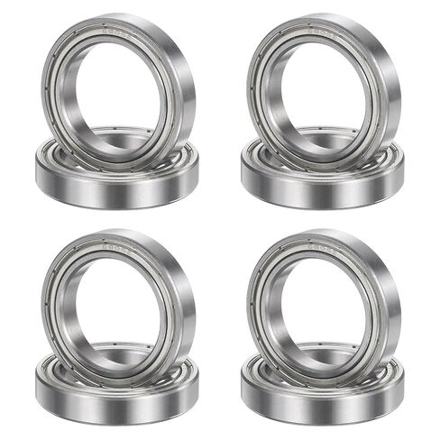 uxcell 8Pcs 686ZZ 6mmx13mmx5mm Deep Groove Ball Bearings, Double Metal Shielded Bearing Steel ABEC5 High Performance for Industrial Machinery Precision Transmission, Silver in Kuwait