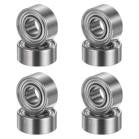 uxcell 8Pcs 686ZZ 6mmx13mmx5mm Deep Groove Ball Bearings, Double Metal Shielded Bearing Steel ABEC5 High Performance for Industrial Machinery Precision Transmission, Silver in Kuwait