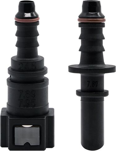 JA&MIU Hose Quick Release Connect Fuel Line Nylon Push-On Quick Release Connector - 7.89mm SAE 5/16 (8mm) Straight in Male&Female in Kuwait