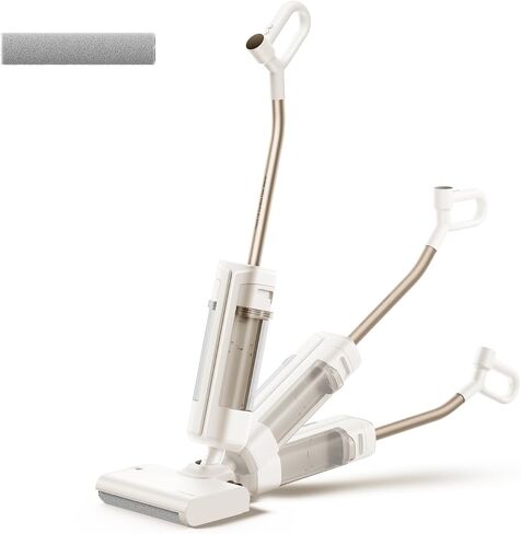 DREAME FloorX 110 Plus ممسحة جافة ورطبة لاسلكية، منظف جاف رطب لاسلكي مع تنظيف 600 دورة في الدقيقة، ممسحة كهربائية مع تجفيف بالهواء الساخن 149 درجة فهرنهايت، نظام خزان مزدوج، تصميم مسطح 180 درجة للتنظيف العميق للأرضيات الصلبة in Kuwait