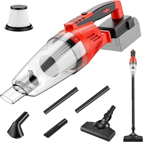 Cordless Vacuum Compatible with DeWalt 20V Battery (Tool Only), 4-IN-1 Handheld Vacuum Cleaner, 36 CFM Portable Hand Vacuum with 204W Powerful Motor&HEPA Filter for Home, Car, Pet Hair, Floor in Kuwait
