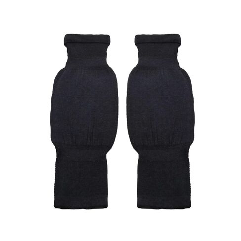 2Pcs Pads Winter Warm Men and Women Wool Knee Protection Plus Velvet Protective Clothing for Ski Cycling(Brown Fur Black) in Kuwait