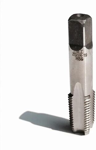 1PC HSS4341 Made Left Hand Pipe 55 Taper Tap ZG1/4"-19LH for Manual Pipes Inner Threads Making in Saudi Arabia